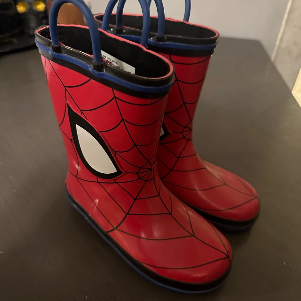Red Spider-Man Rain Boots for Kids
